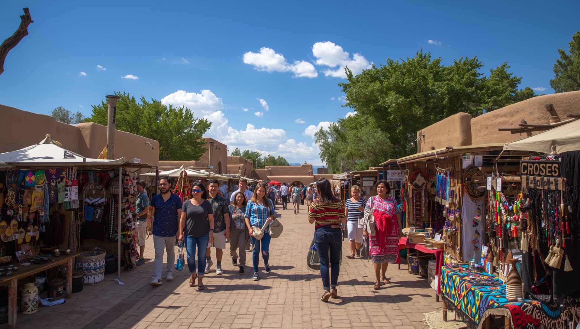 Santa Fe Indian Market arts and crafts